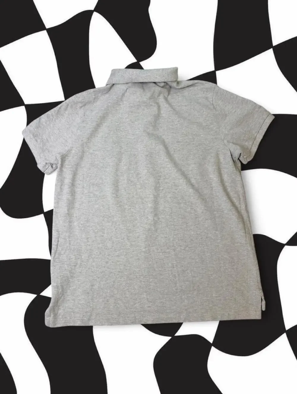 Gray Polo Ralph Lauren polo shirt with black logo,